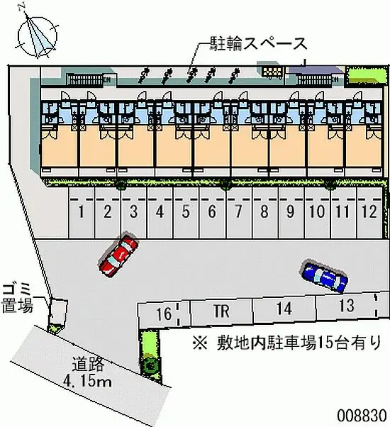 ★手数料０円★泉佐野市南中安松　月極駐車場（LP）